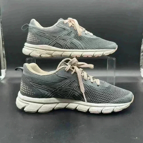 Asics Womens Size 6.5 Running Shoes Gel-33 Gray Pink Sneakers Lightweight GUC - Picture 2 of 8